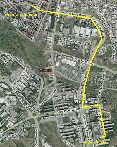 percorso vecchia nuova sede mappa1 GAS